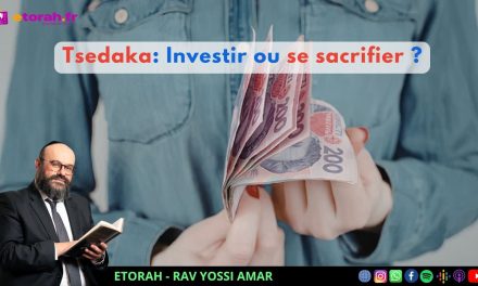 Iguérèt HaKodech Ch.16: Tsedaka: Donner te ruine… ou t’enrichit – jusqu’au sacrifice ?